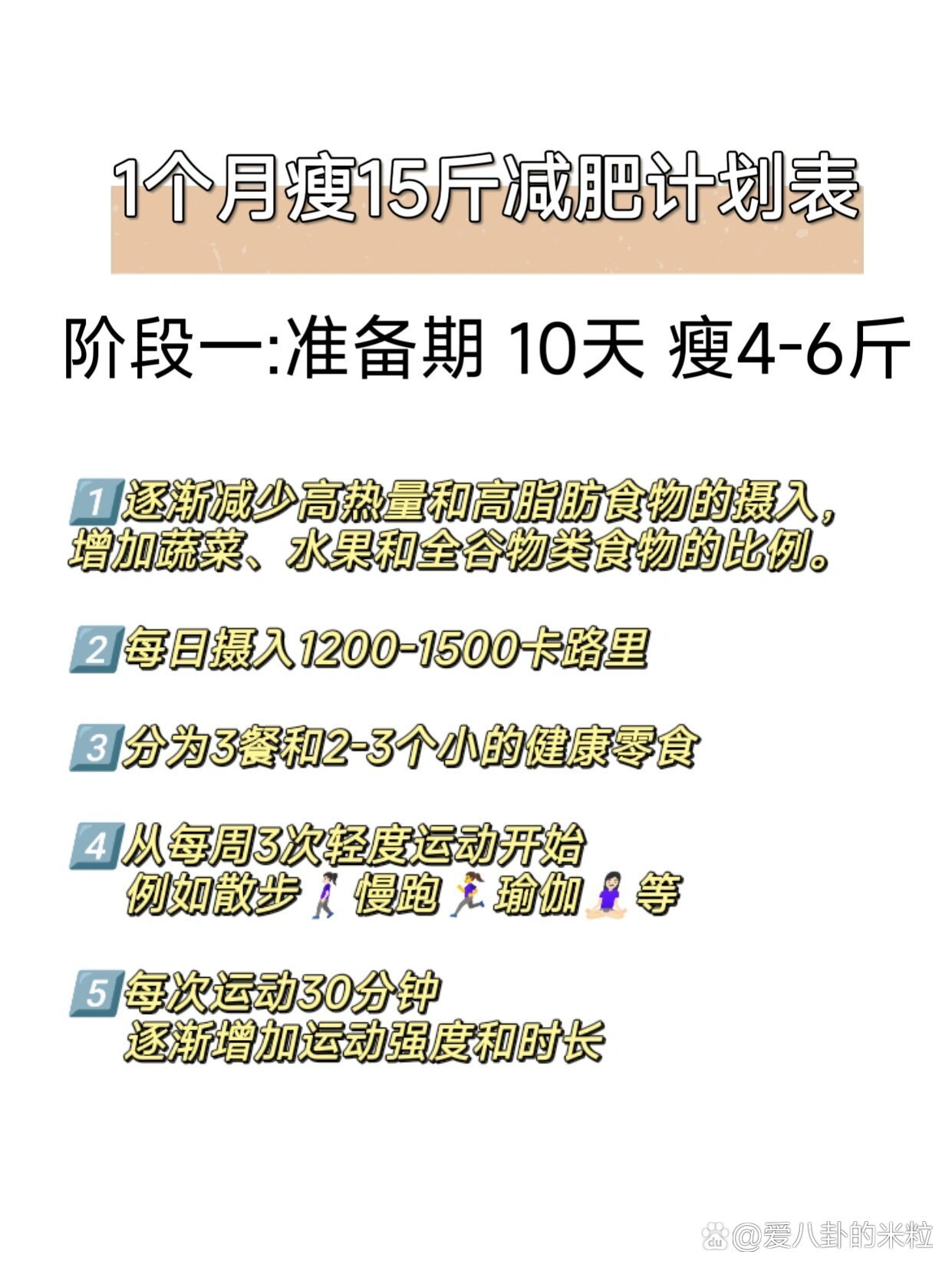 一个月科学减肥计划表，澳门专家权威指南